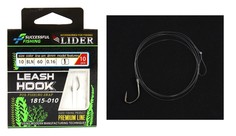 Крючки с поводком LIDER LEASH HOOK кр. №10 BLN леска D-0.16мм L-60см 10 шт Leaders