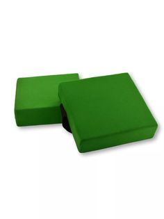 Подушки для растяжки Rekoy 18х18 см, набор 2 шт, зеленые