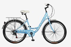 Велосипед городской VELTORY 26V-415 2024 голубой 26 колесо