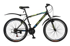 Велосипед горный хардтейл VELTORY 26-100 2024 черный 21 скорость