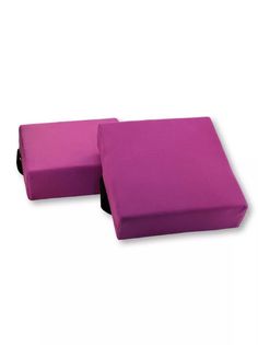 Подушки для растяжки Rekoy 18х18 см, набор 2 шт, фиолетовые