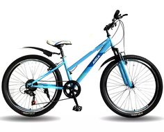 Велосипед 26 ARIA MS260W (7-ск.) голубой (рама 15)