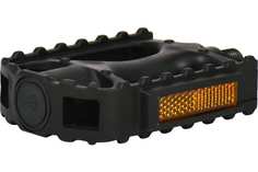 Педали FEIMIN FP-806B,105*74мм,1\2",база пласт,сталь ось,12мм,рамка пласт,мелк\резьб,324гр