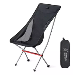 Кресло туристическое Naturehike, YL06 складное, черное, высокая спинка, до 150 кг