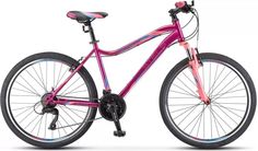 Велосипед STELS Miss-5000 V 2021 18" фиолетовый/розовый