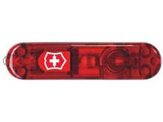 Передняя накладка для ножей VICTORINOX 58 мм, пластиковая, полупрозрачная красная