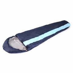 Спальный мешок туристический "СЛЕДОПЫТ- Comfort", 230х80 см, до 0С 3х слойный цв.темно-син