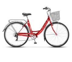Велосипед 28" STELS Navigator-395" красный (корзинка)