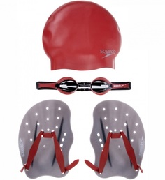 Набор для плав. Speedo SPEEDO PERFORMANCE TRAINING PACK AU RED красный