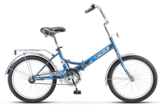 Велосипед STELS PILOT-410 20 C, колесо 20", рост 13,5", сезон 2023-2024, синий