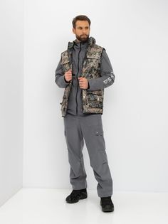 Костюм демисезонный Huntsman Тайга-3 ткань Alova цвет Лабиринт Серый 56-58 170-176