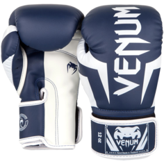 Перчатки Venum Elite Navy Blue/White (14 oz)