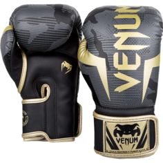 Перчатки Venum Elite Dark Camo/Gold 10 oz