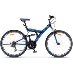 Велосипед Stels Focus 26" V 18 sp V030 Темно-синий/Синий (LU086305) 18"
