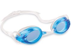 Очки для плавания Sport Relay Goggles голубые, от 8 лет Intex