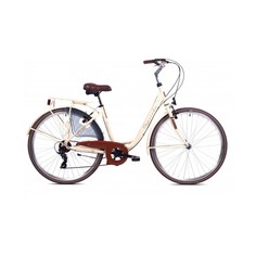 Велосипед CAPRIOLO CITY DIANA ALU 28 1 X 6, ALU 18 кремовый 2024