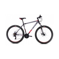 Велосипед CAPRIOLO MTB OXYGEN 29 3 X 7, STEEL 21 чёрный - красный 2024