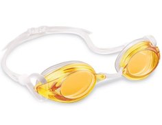 Очки для плавания Sport Relay Goggles желтые, от 8 лет Intex