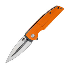 Складной нож Bestech Knives Fin, сталь 14C28N, рукоять оранжевый G-10 BG34B-2