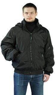 Куртка для рыбалки Ursus Бомбер, черный, 56 RU/58 RU, 182-188