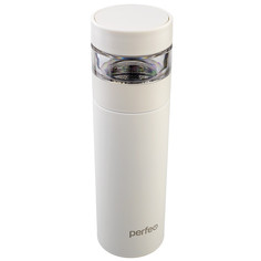 Термос для напитков PERFEO PF_E1370, с фильтром для чая, объем 0,4 л., белый