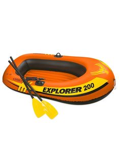 Надувная Лодка EXPLORER200 Intex 58330NP оранжевая