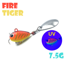 Тейл-Спиннер Uf-Studio Hurricane 7.5g #Fire Tiger