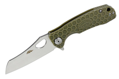 Нож Honey Badger Wharncleaver M, D2, зеленая рукоять HB1163