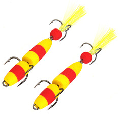 Мандула для рыбалки 2шт NEXT 90мм М 008 желтый-красн-желтый/ На щуку