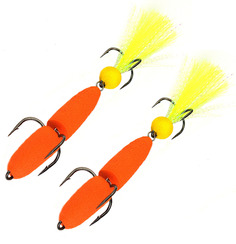 Мандула для рыбалки 2шт NEXT 105мм L 020 оранж-оранж-желтый, 4.8гр/ На щуку