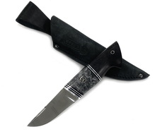 Нож Lemax Засапожный малый, сталь 110Х18, черный граб,акрил