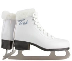 Коньки фигурные TREK Skate Fur, р.37 (23,5 см)