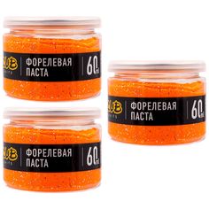 Форелевая паста 3 шт Zub Форель 60 мл Чеснок Оранжевый Zoob