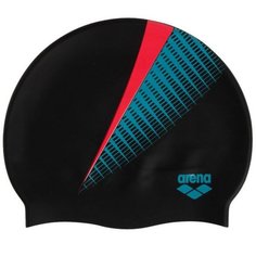Шапочка для плавания ARENA Print 2 (черный-синий-красный) 1E368/225