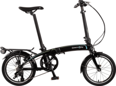 Велосипед Dahon QIX D3 складной, 16 дюймов, JAA633, чёрный