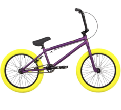 Велосипед трюковой Novatrack 20" BMX JUPITER темно-фиолетовый, рама сталь, U-BRAKE, 2024