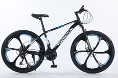 Горный велосипед МТО RIDE 26 2023 черно-синий литые диски