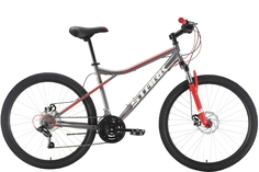 Велосипед Stark Slash 26.1 D Steel 2022 16" серый/красный