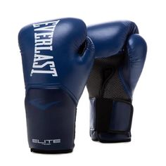 Перчатки тренировочные Everlast Elite ProStyle 14oz тёмно-синие