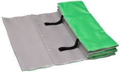 Коврик для фитнеса INDIGO SM-042 light green/grey 180 см, 10 мм