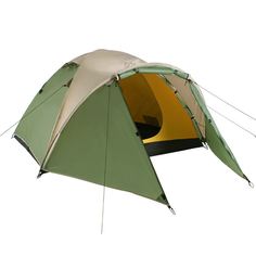 Палатка BTrace Canio, треккинговая, 3 места, зеленый/бежевый