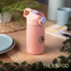 Термос для напитков термокружка THEROPOD TP-32 0.4л розовый