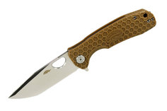 Нож Honey Badger Tanto M, D2, песочная рукоять HB1407