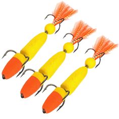Мандула для рыбалки 3шт NEXT 105мм L 004 оранж-желтый-оранж/ На щуку