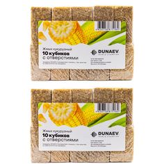 Жмых кукурузный Dunaev 300 гр (20 кубиков с отверстиями)