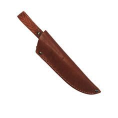 Ножны ИССО кожаные для ножа погружные с длиной клинка 13 см, коньяк