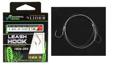 Крючки с поводком LIDER LEASH HOOK кр. №4 BLN леска D-0.20мм L-60см 10 шт Leaders