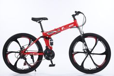 Горный велосипед МТО RIDE 26 2023 красный складной