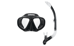 Маска и трубка ARENA Premium Snorkeling Set (черный) 002018/505