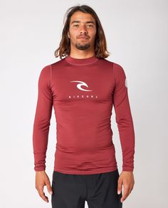 Гидромайка Rip Curl Corps L/S 4370 MAROON